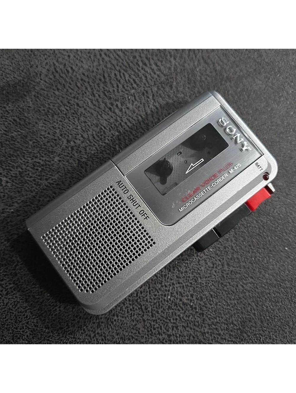 Sony Clear Voice Plus M-475 Microcassette Recorder Handheld Audio Recorder